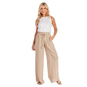 Mud Pie Emily Smocked Trouser Small - NEW!